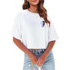 Flag & Cross Women’s Cropped T-Shirt