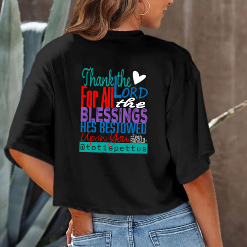 Blessings Bestowed Women’s Cropped T-Shirt