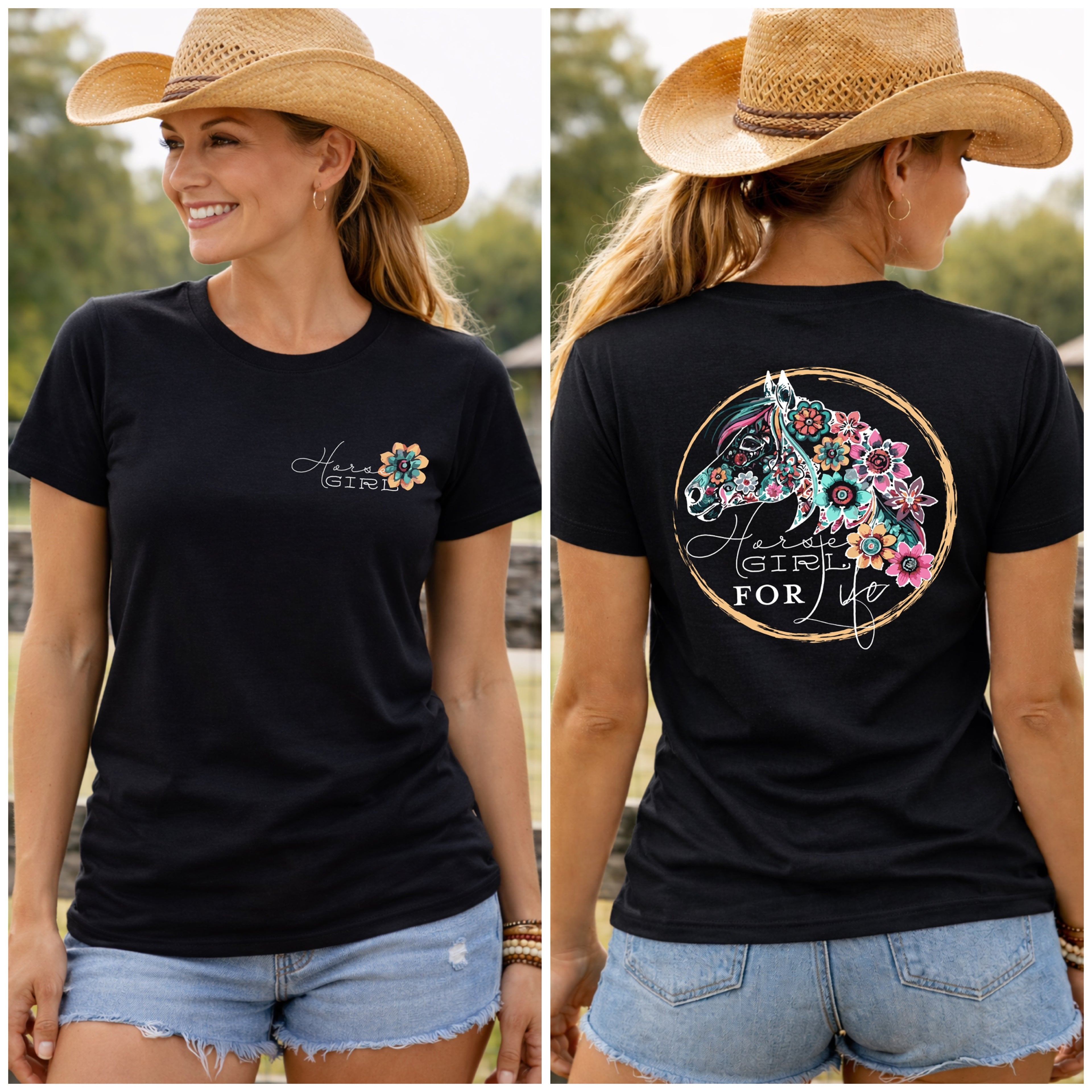 Horse Girl Short Sleeve T-shirt