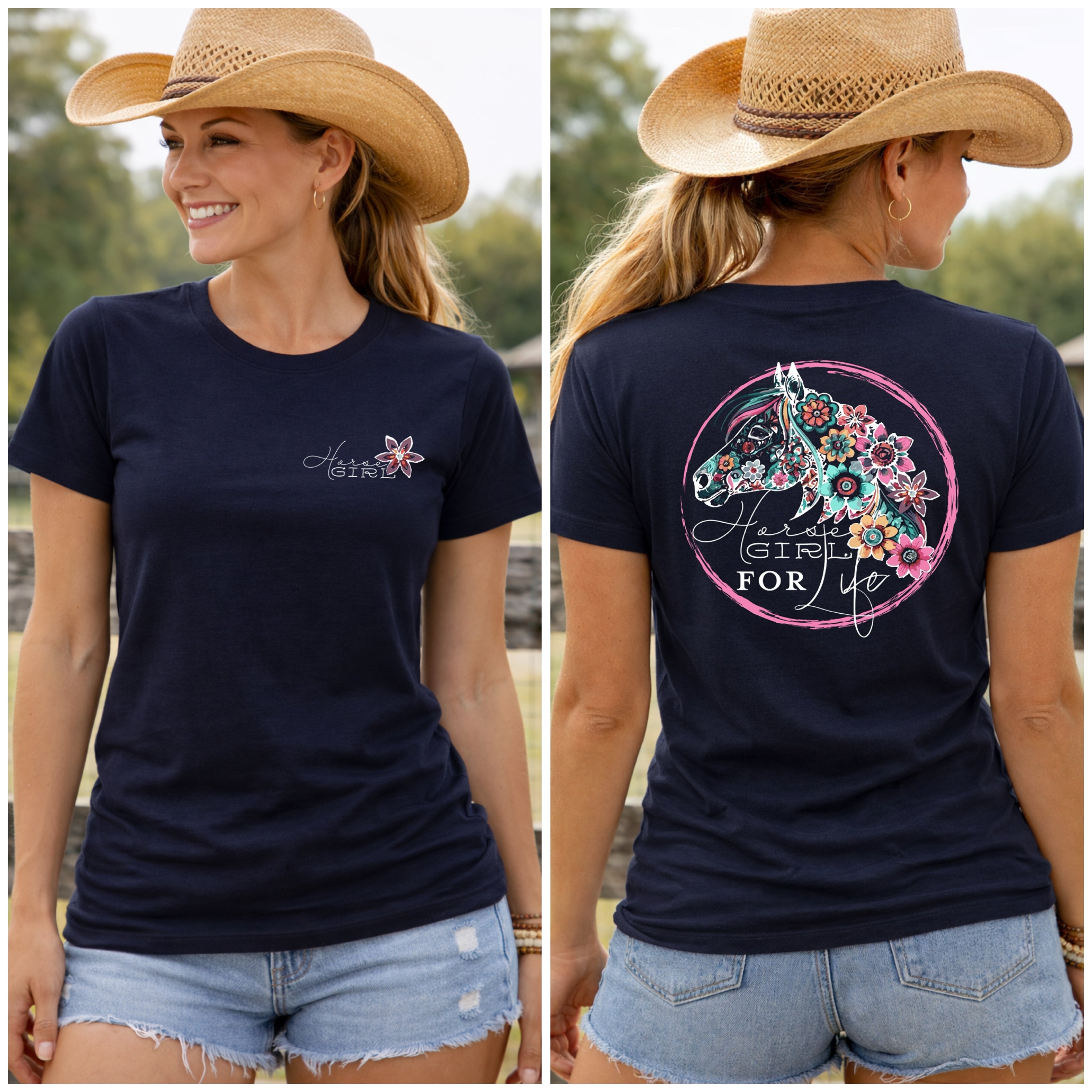 Horse Girl Short Sleeve T-shirt