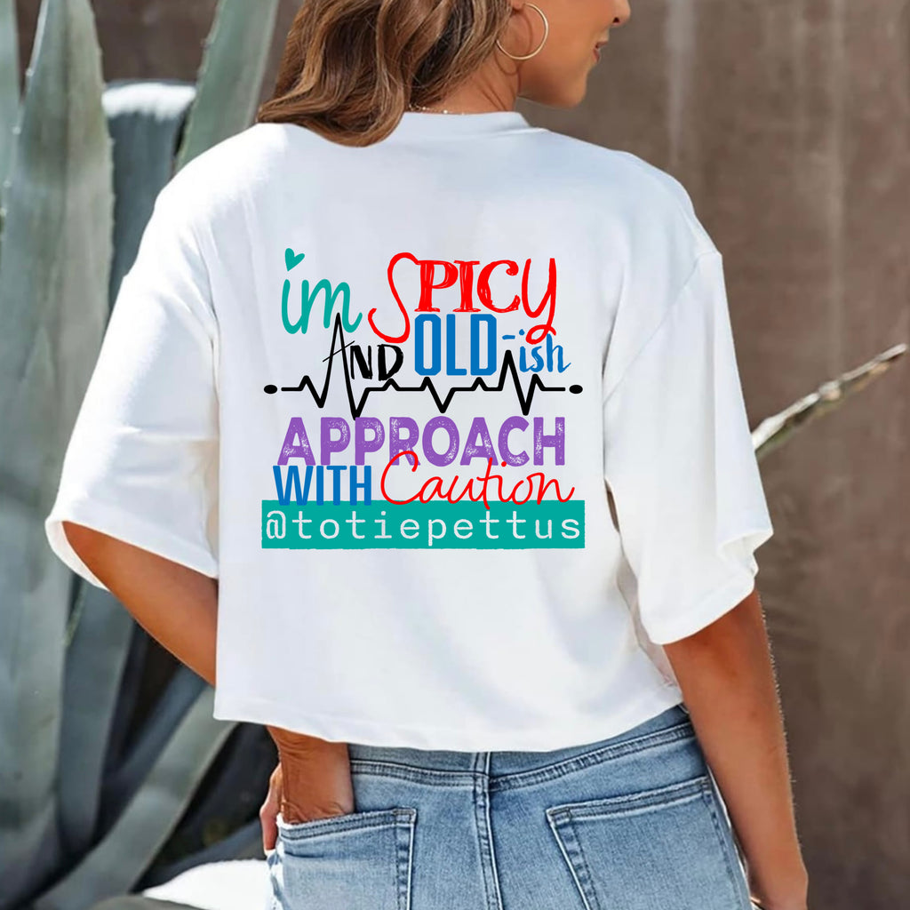 Hey, Hello, How Are You? Women’s Cropped T-Shirt