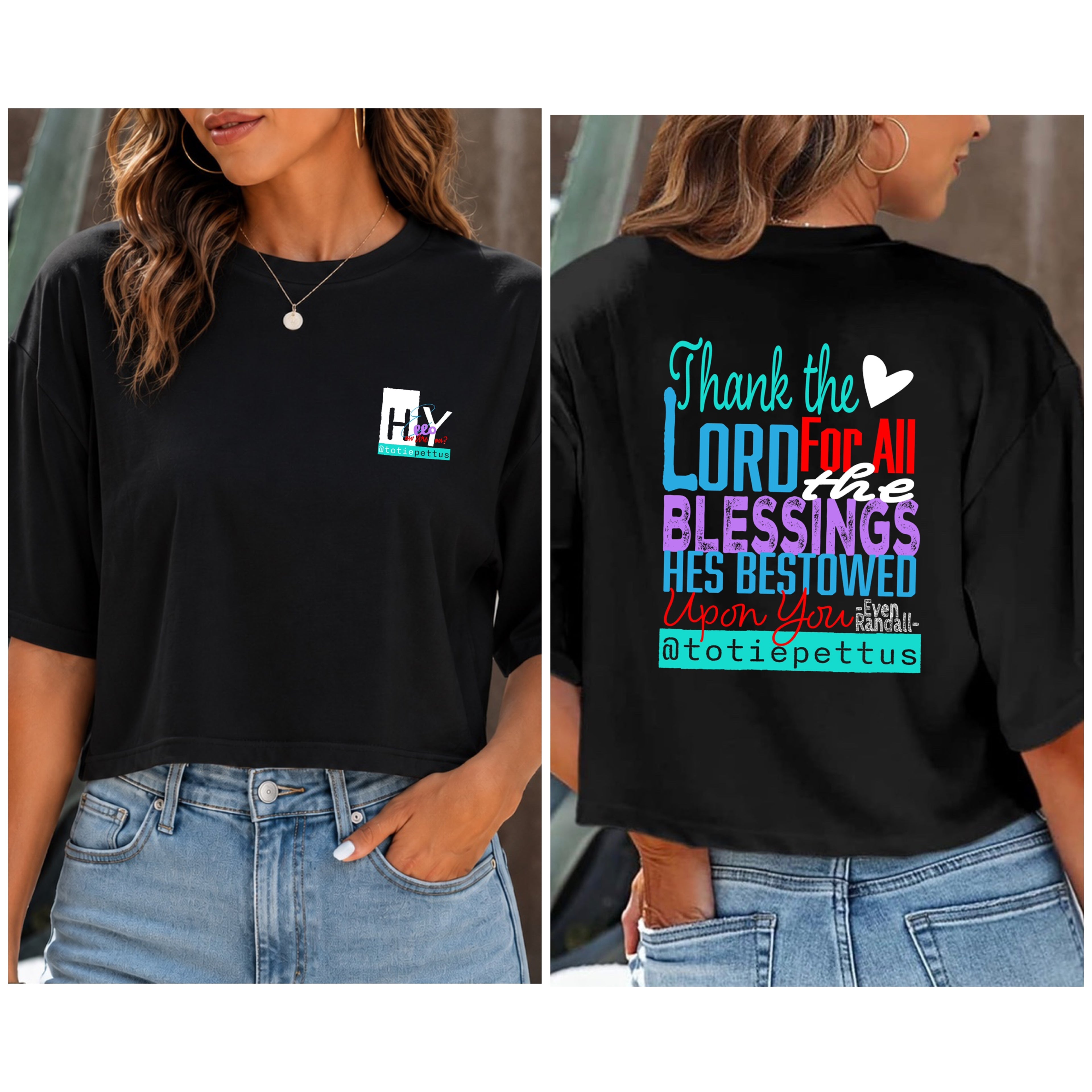 Hey, Hello, How Are You? Women’s Cropped T-Shirt