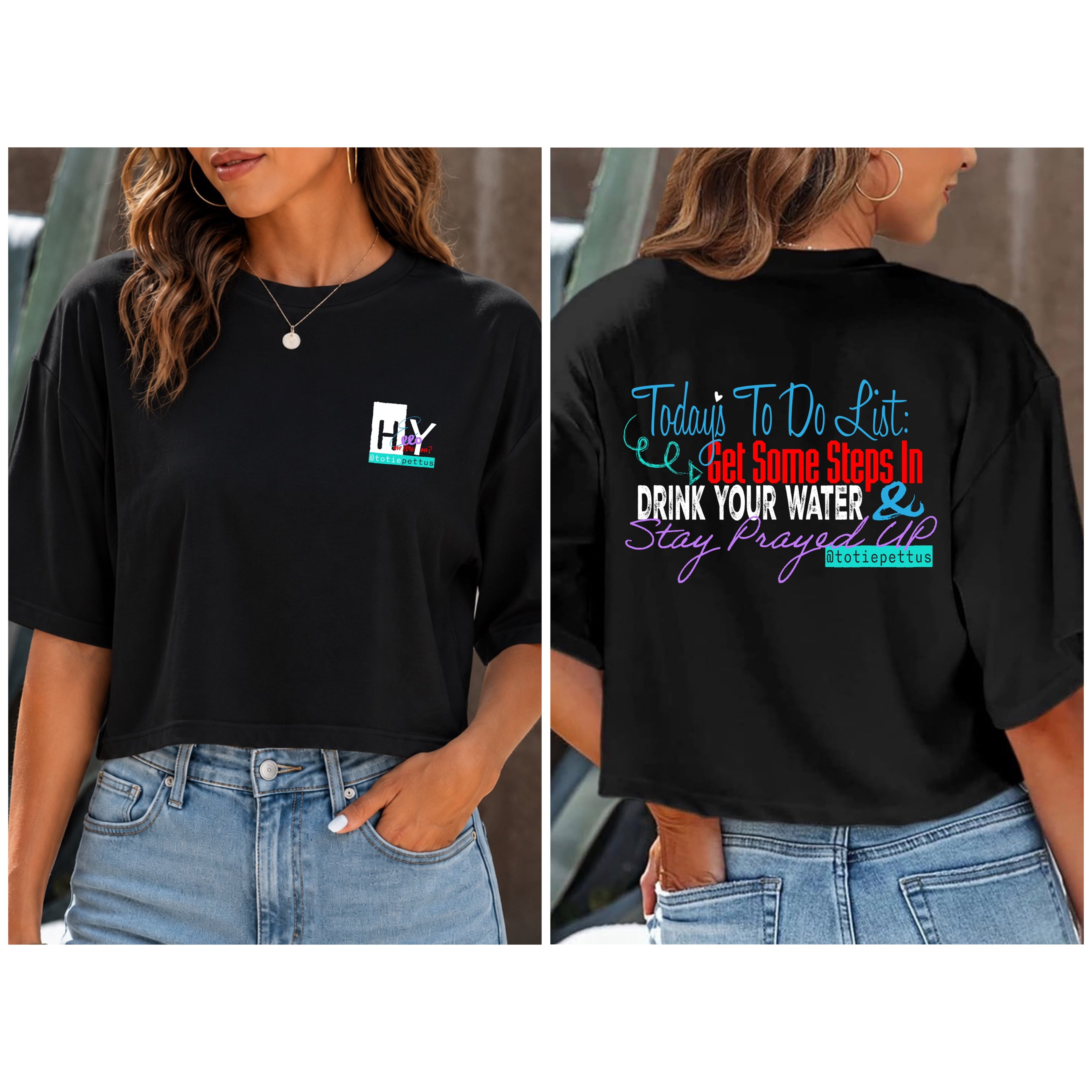 Hey, Hello, How Are You? Women’s Cropped T-Shirt