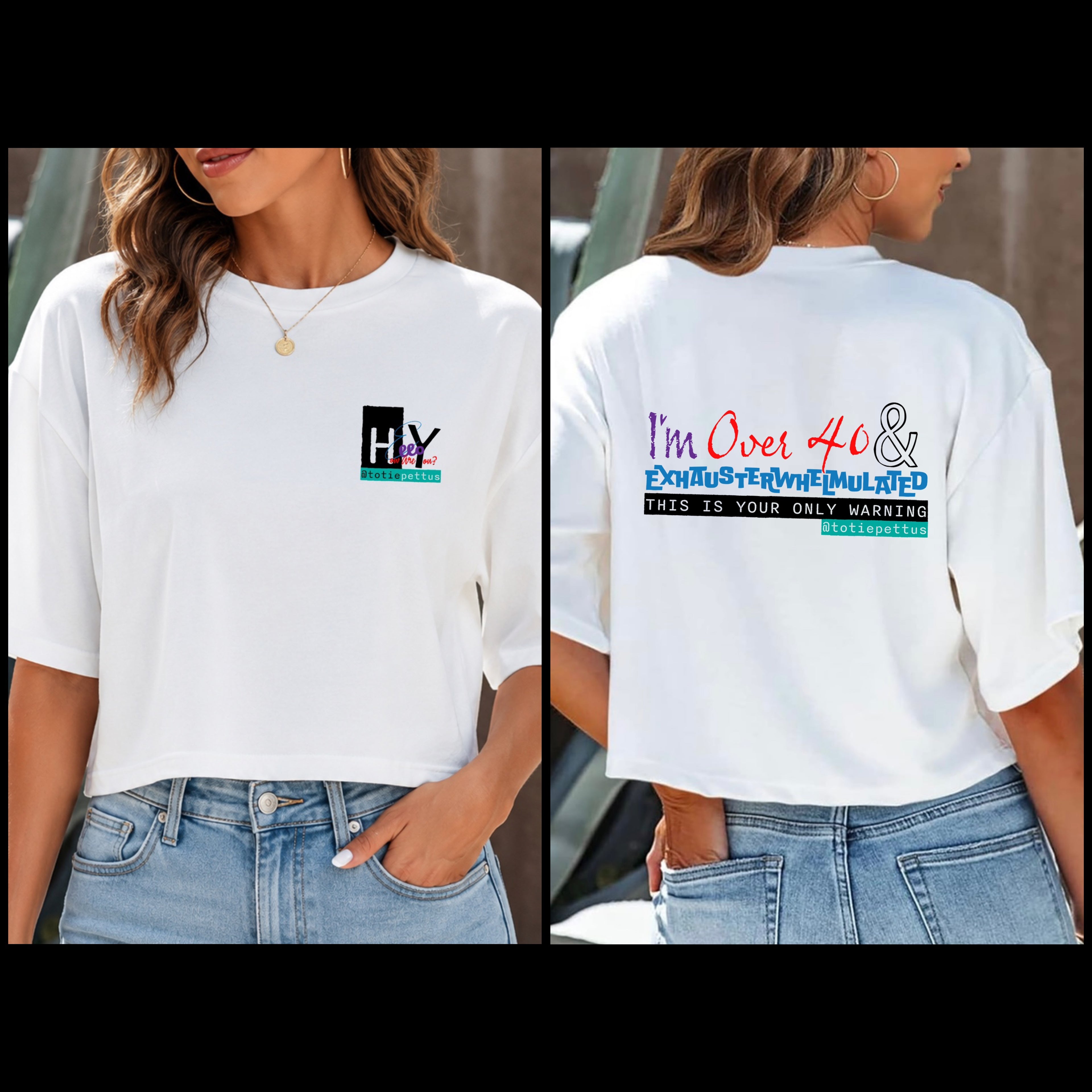 Hey, Hello, How Are You? Women’s Cropped T-Shirt