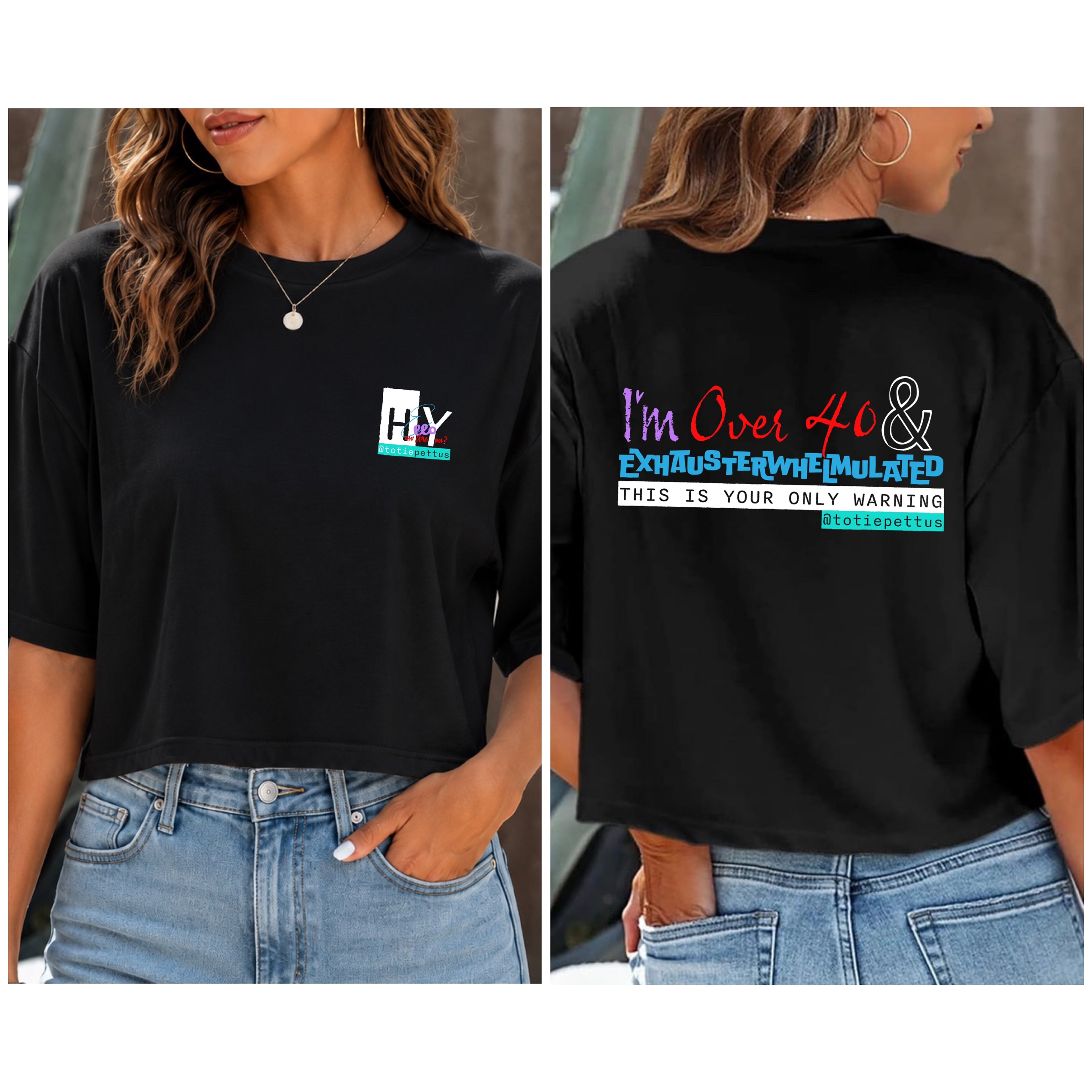 Hey, Hello, How Are You? Women’s Cropped T-Shirt