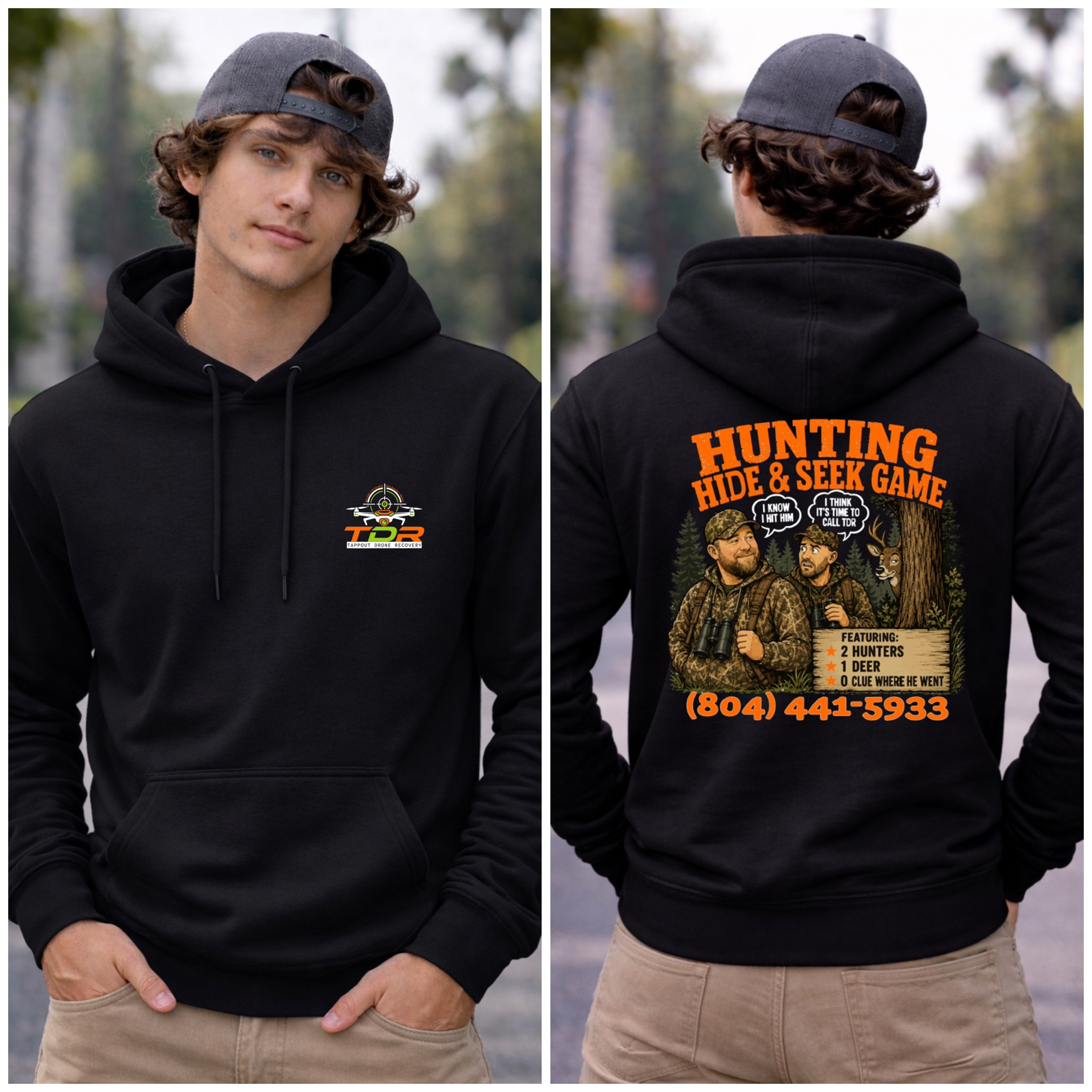TDR Hunting Hide & Seek Hoodie Sweatshirt