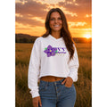 Tri-Sigma JMU Cropped Lightweight Sweatshirt