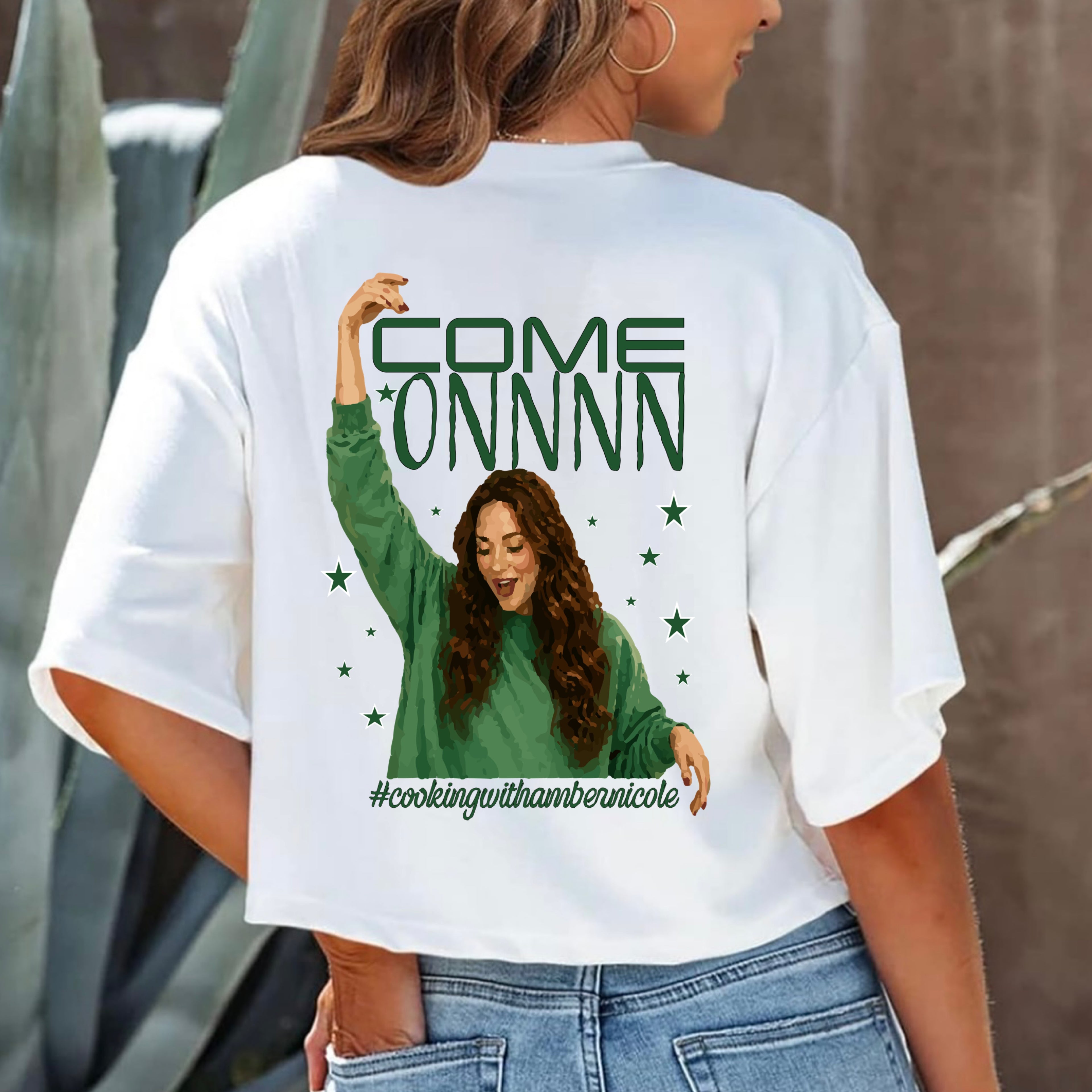 Cooking with Amber Nicole Women’s Cropped T-Shirt