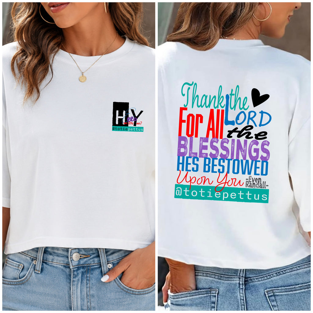 Blessings Bestowed Women’s Cropped T-Shirt