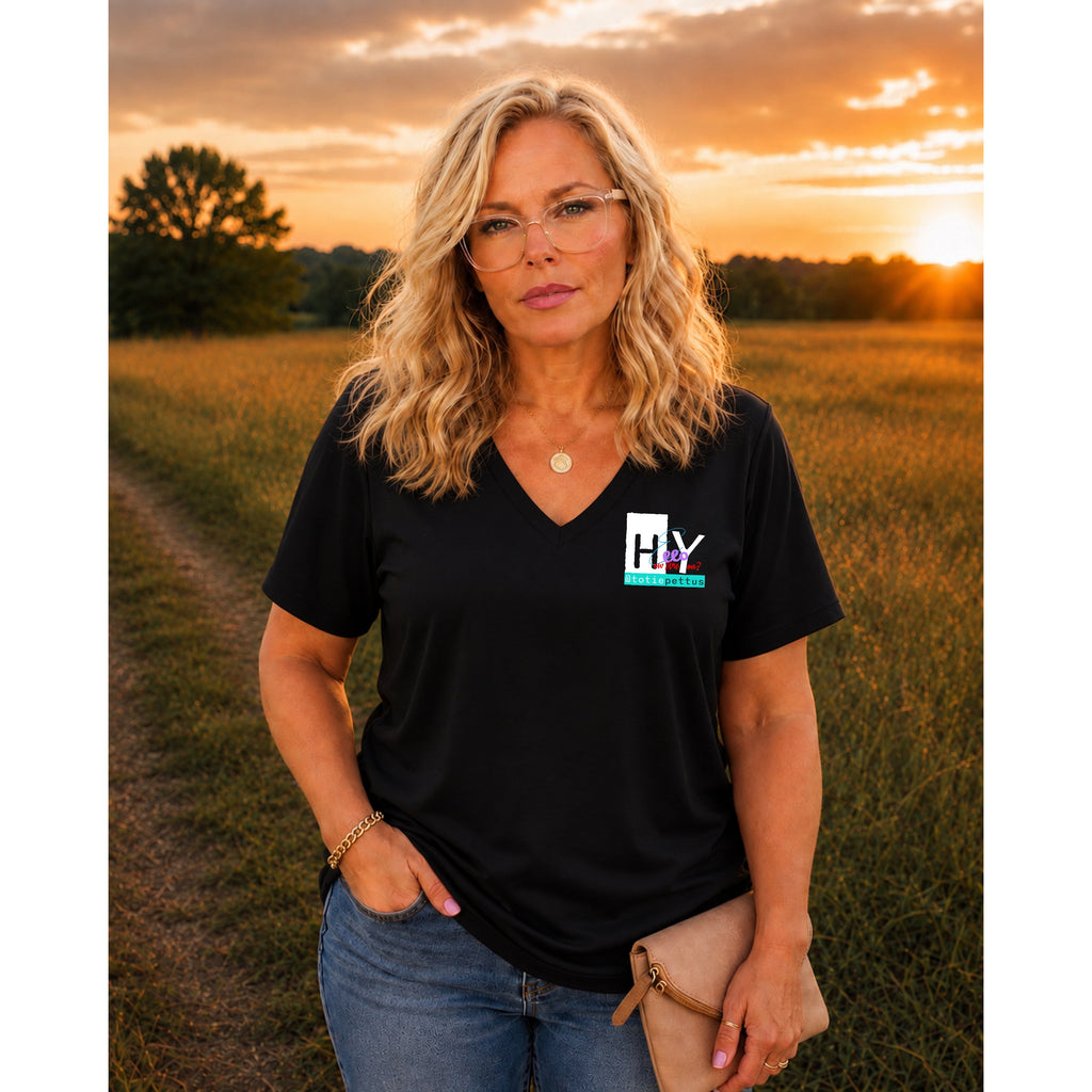 Hey, Hello, How Are You? Women’s V-Neck T-Shirt