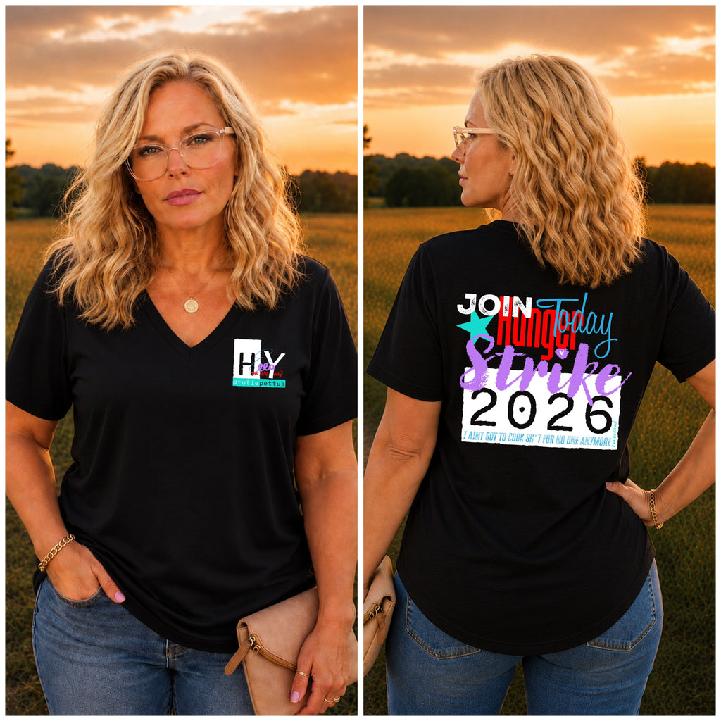 Hey, Hello, How Are You? Women’s V-Neck T-Shirt