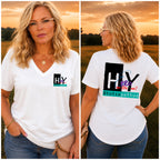 Hey, Hello, How Are You? Women’s V-Neck T-Shirt