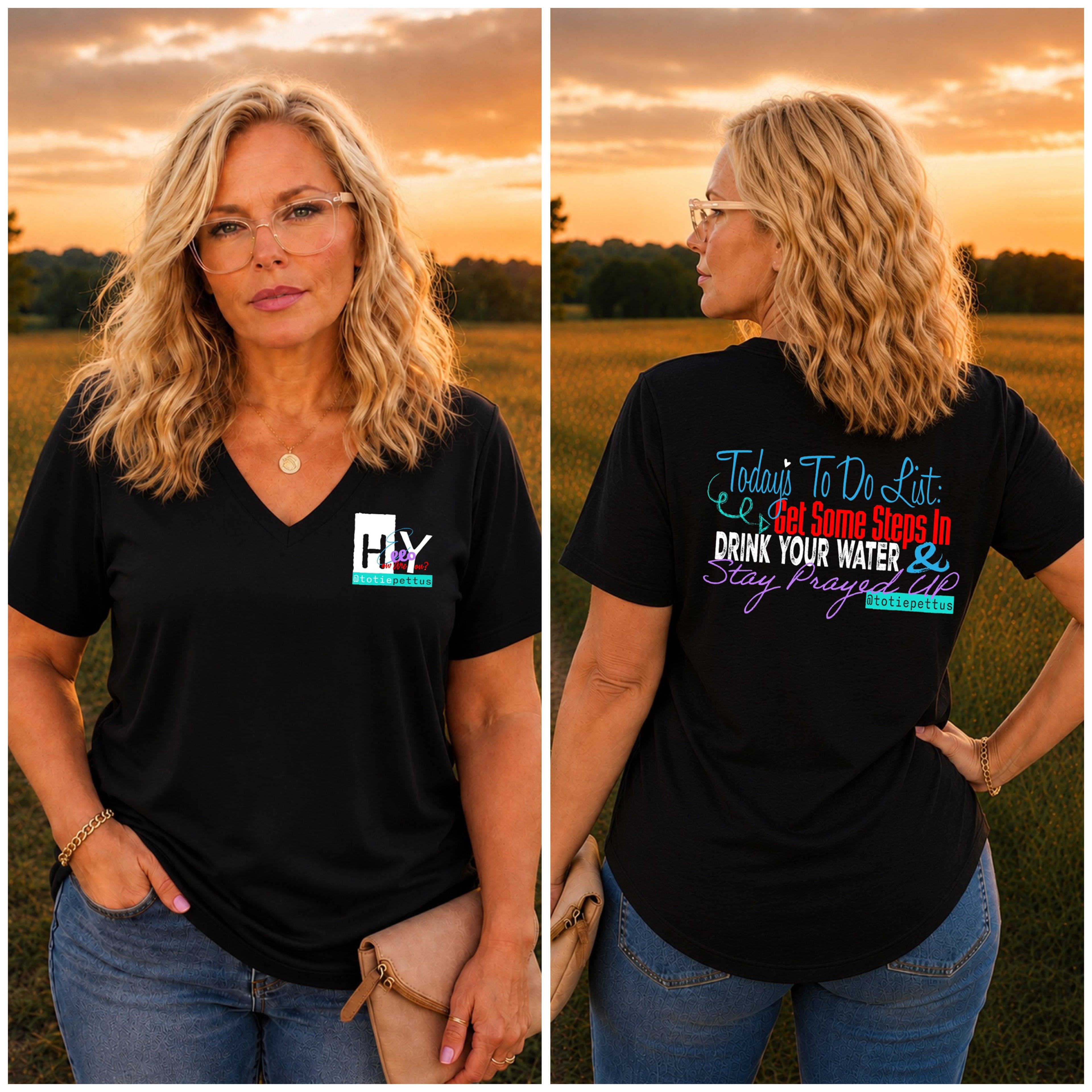 Hey, Hello, How Are You? Women’s V-Neck T-Shirt