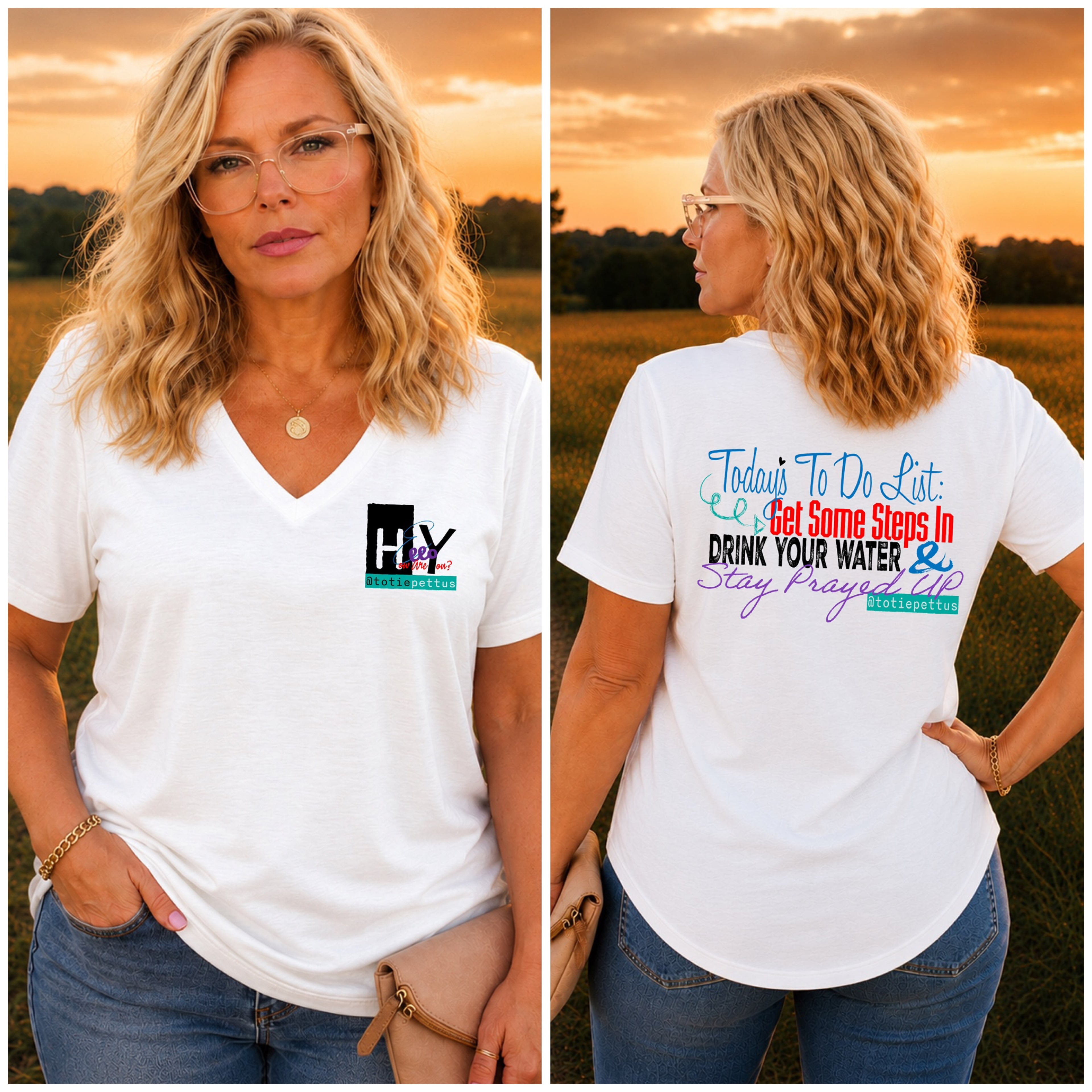 Hey, Hello, How Are You? Women’s V-Neck T-Shirt