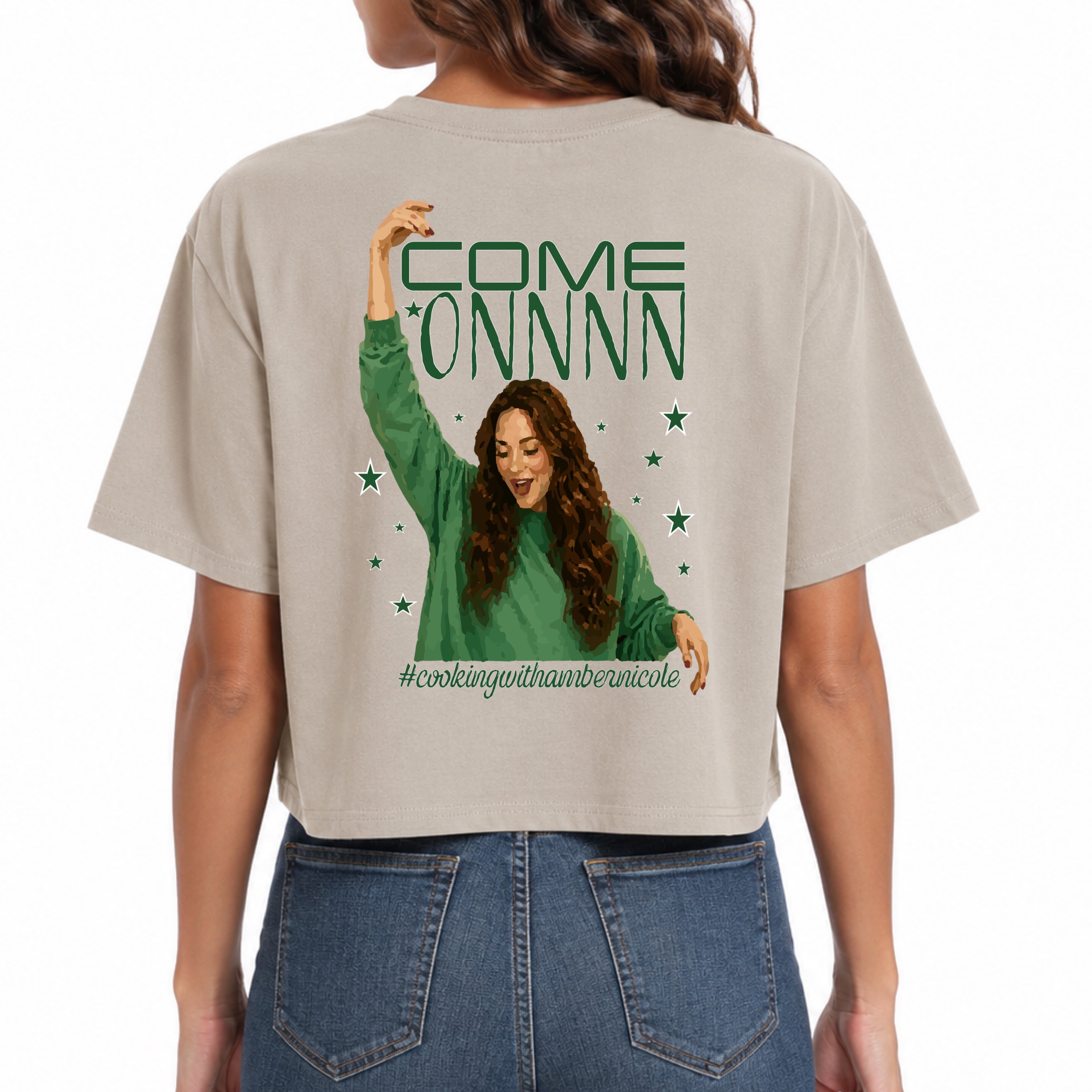 Cooking with Amber Nicole Women’s Cropped T-Shirt